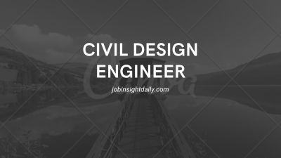 Illustration representing a Civil Design Engineer role, ideal for job listings.