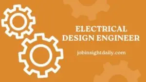 A professional Electrical Design Engineer working on circuit board schematics in an office setting.